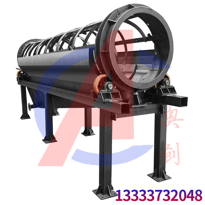 滾筒篩對砂石水洗的篩分應用